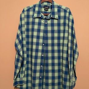 CHAPS Plaid Button Down